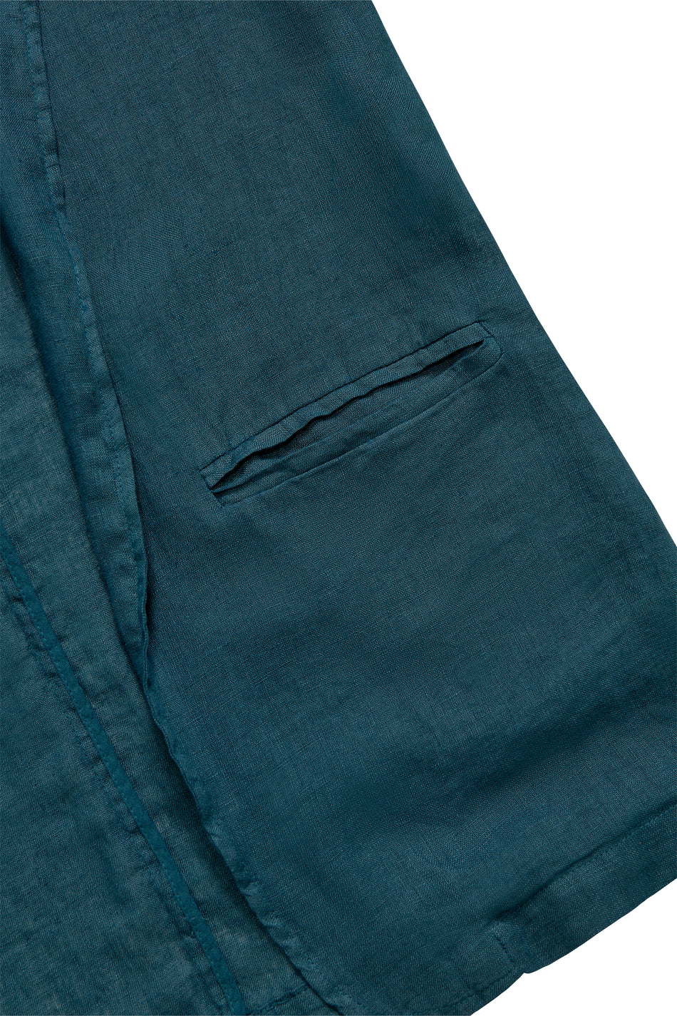 BOMBOOGIE Giacca Donna in Lino GW9449LNI6 Teal Blue 259