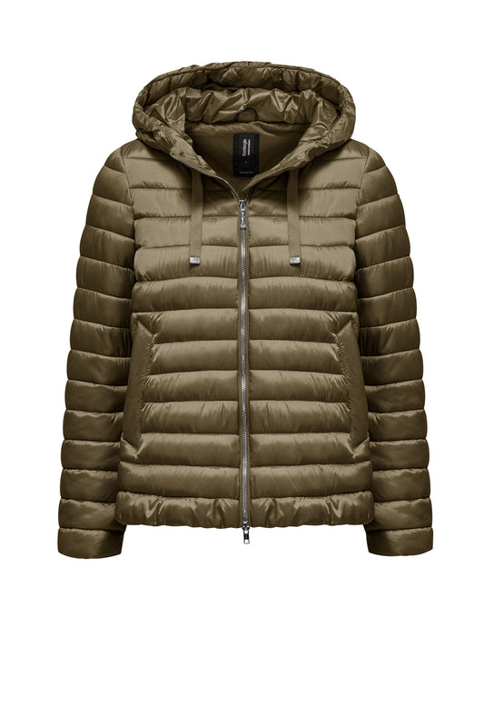 BOMBOOGIE Piumino Donna in nylon cire GW9616TDL Hazelnut 184