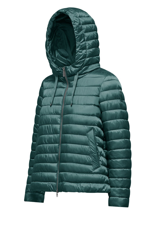 BOMBOOGIE Piumino Donna in nylon cire GW9616TDL Teal Blue 259