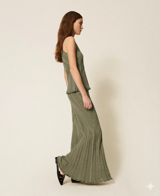 TWINSET Gonna 261TT3211 Verde Alpino Green Lurex