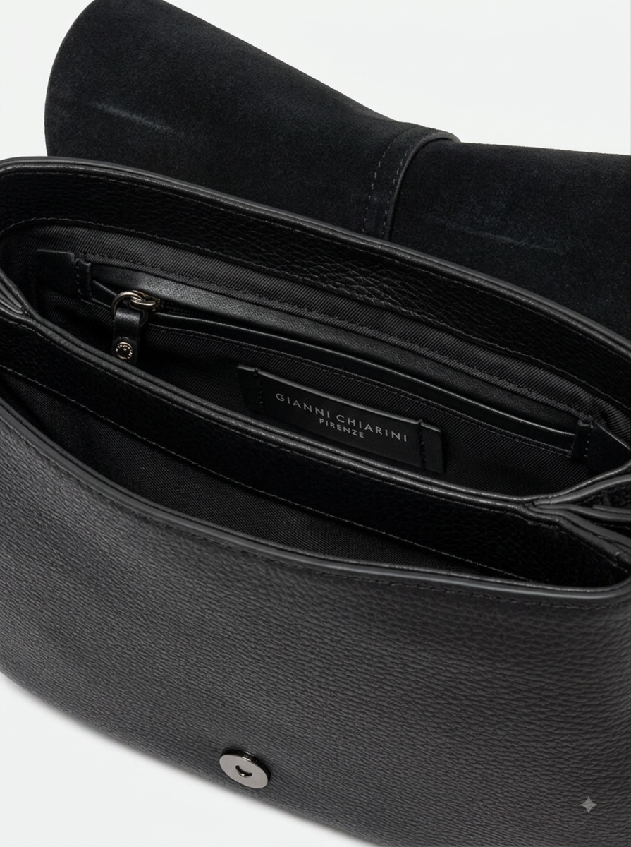 Gianni Chiarini Borsa HELENA ROUND BS 9036/COMM GRN Nero