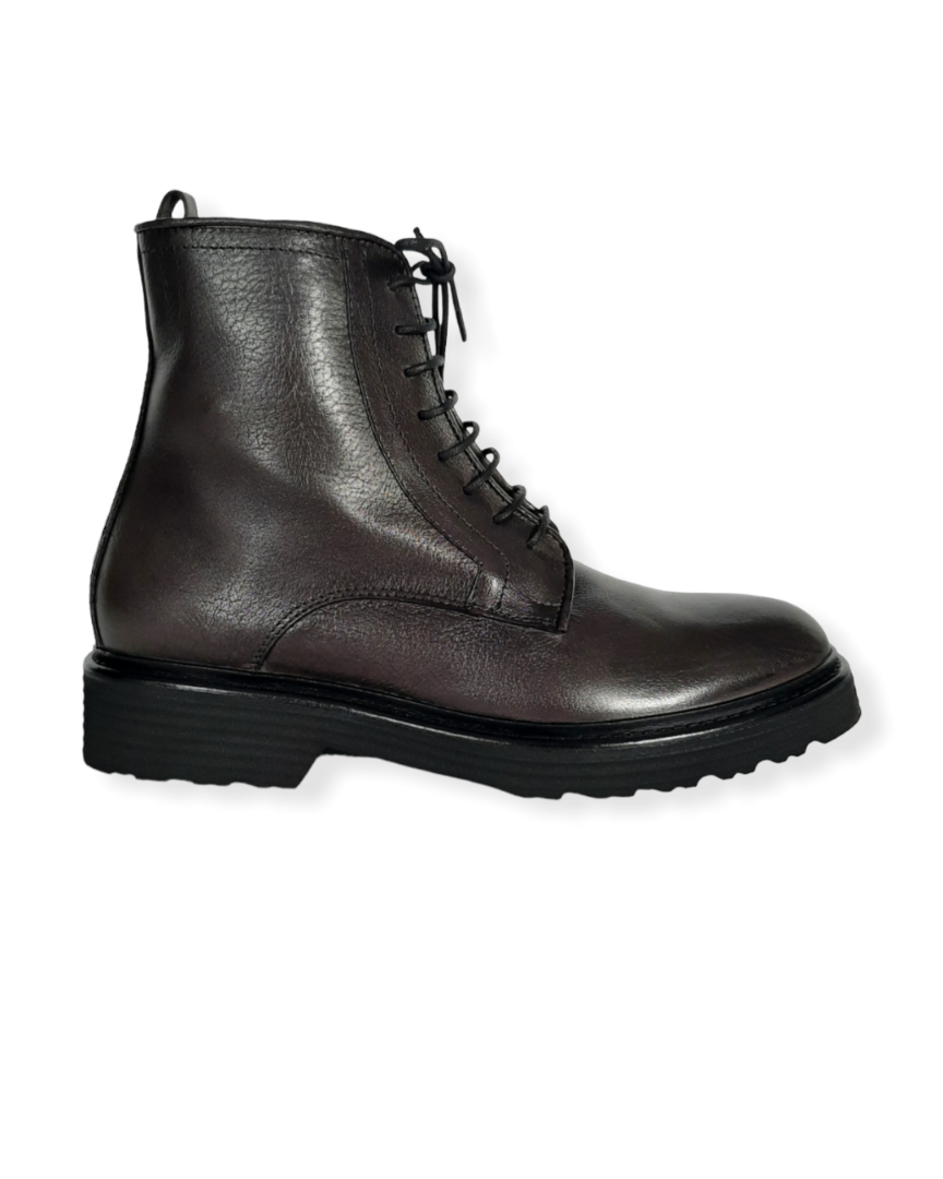 HUNDRED Scarpe Uomo M857-39 Anfibio Bufalo Grigio.