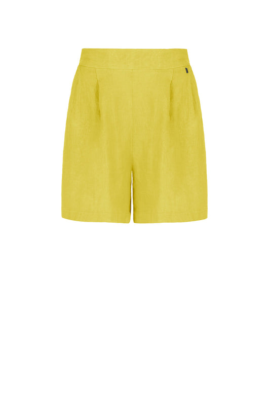 BOMBOOGIE Bermuda Donna in lino HW8392TLNI6 Cedar Yellow 619
