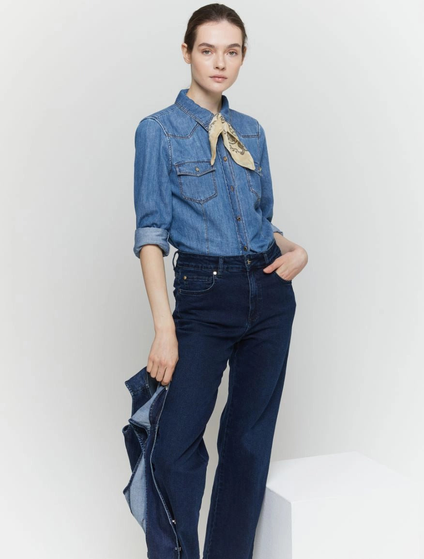 I BLUES Camicia Donna GAETA Blu Jeans