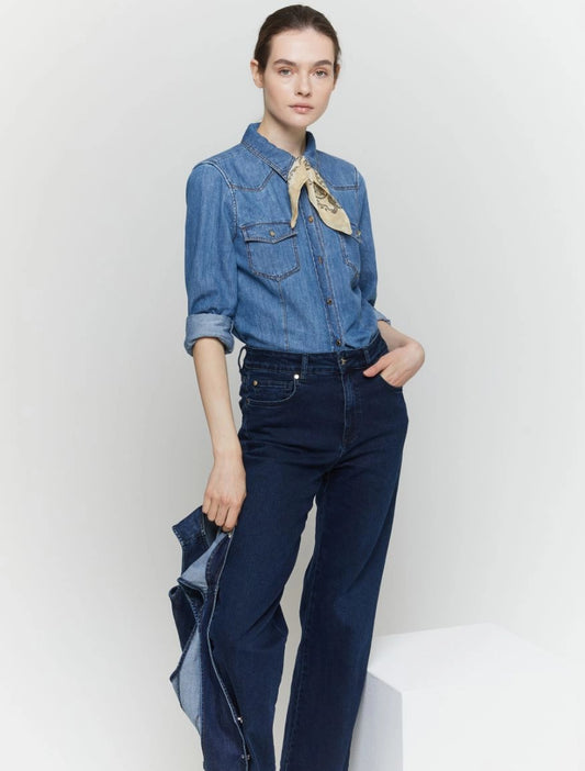 I BLUES Camicia Donna GAETA Blu Jeans