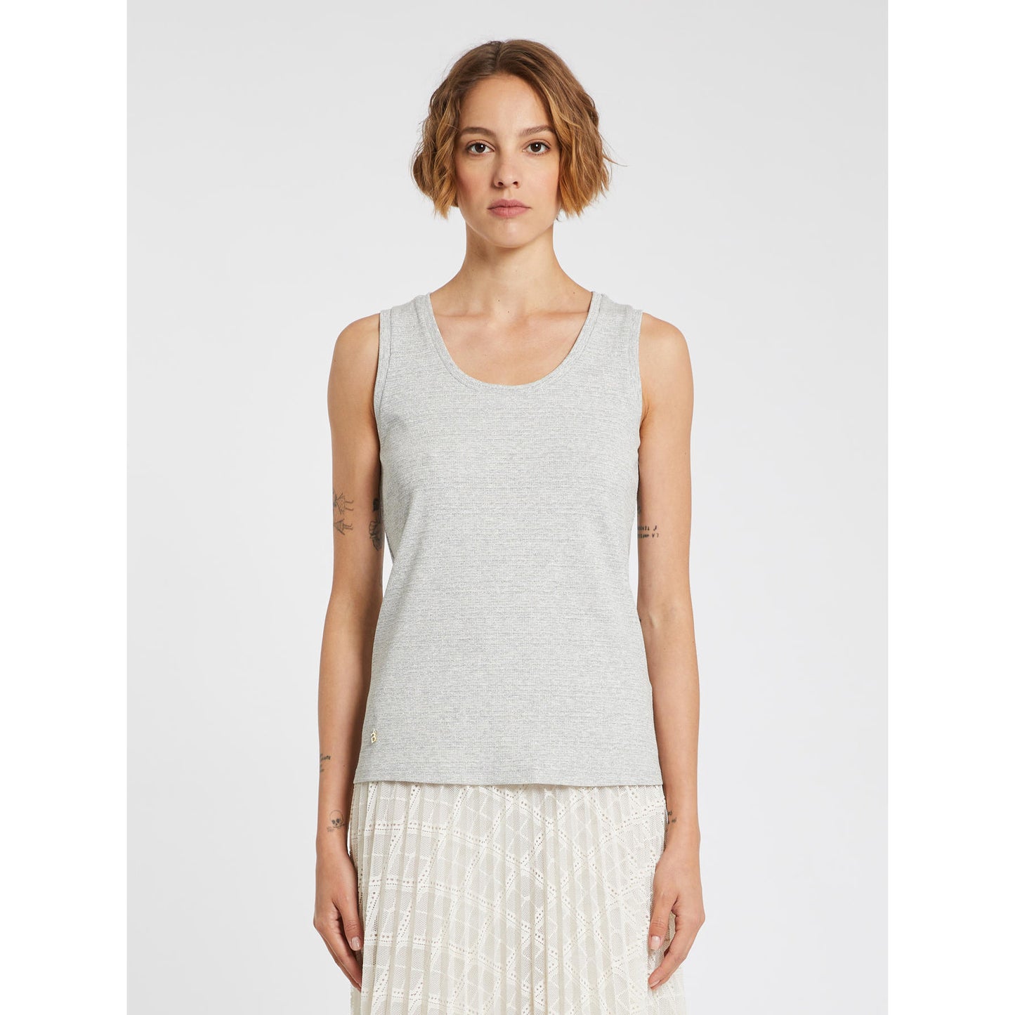 I BLUES Women's Kapok Grey Tank Top