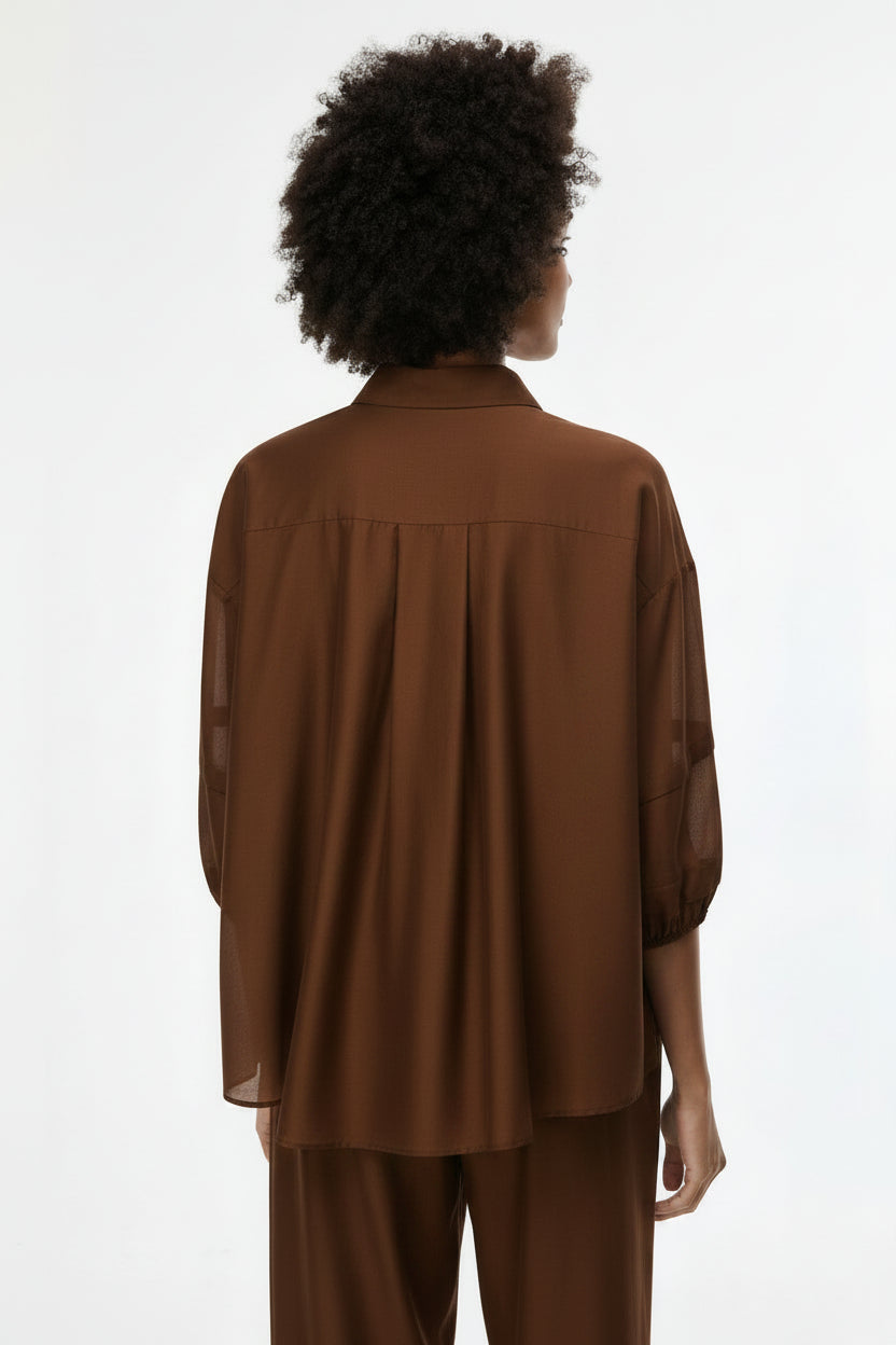 I BLUES Camicia IBLFASTOSO Tabacco