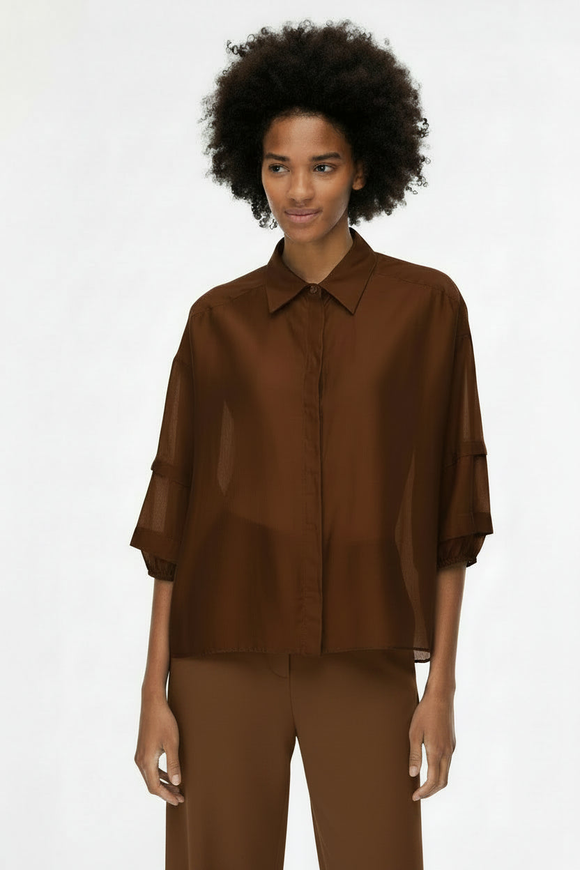 I BLUES Camicia IBLFASTOSO Tabacco