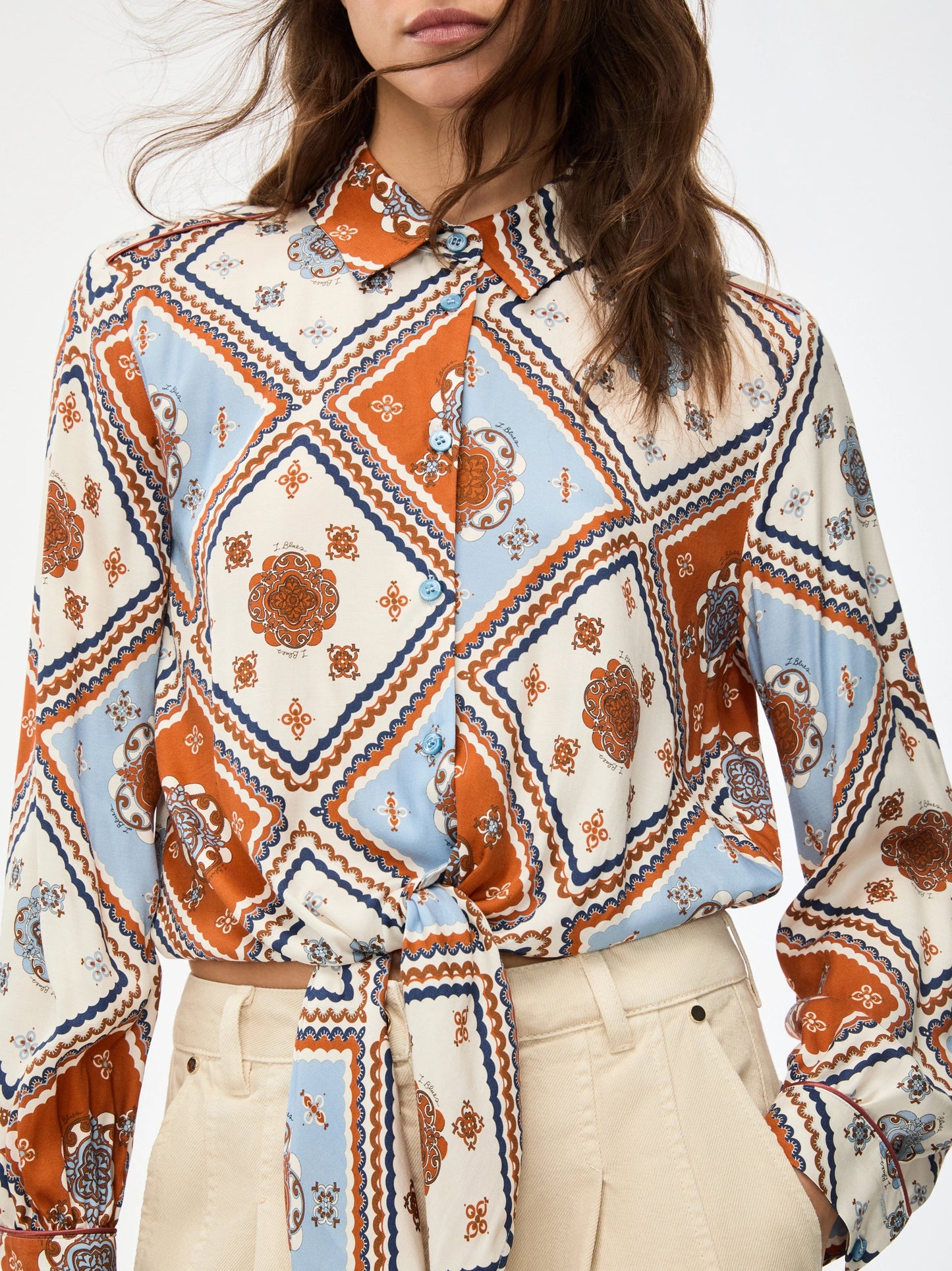 I BLUES Camicia IBLPATTINO Celeste