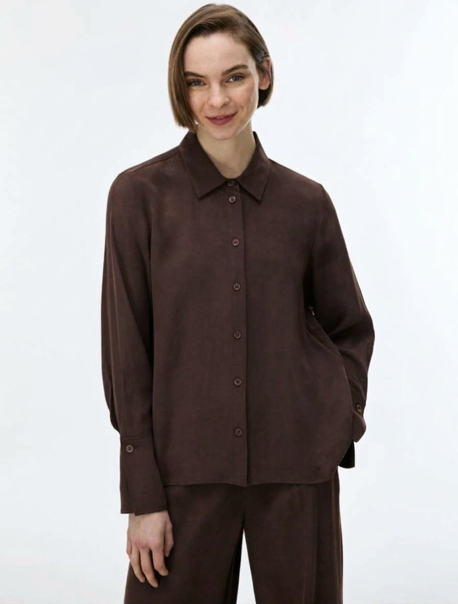 I BLUES Camicia Donna IBLFIORE Marrone