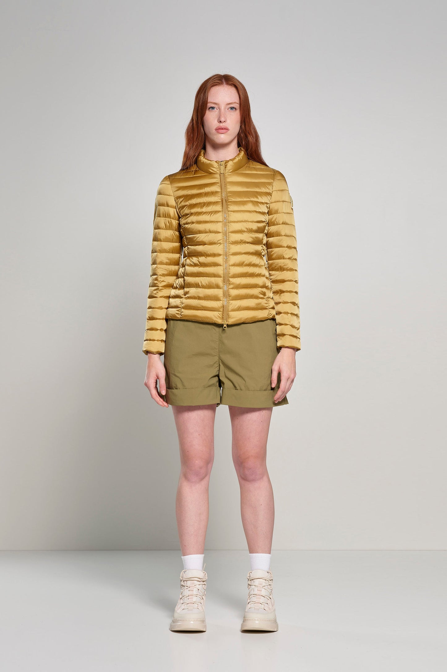 BOMBOOGIE Giacca Donna in Nylon Brillante Imbottitura Sintetica JW7782TDLC6 Cedar Yellow 619