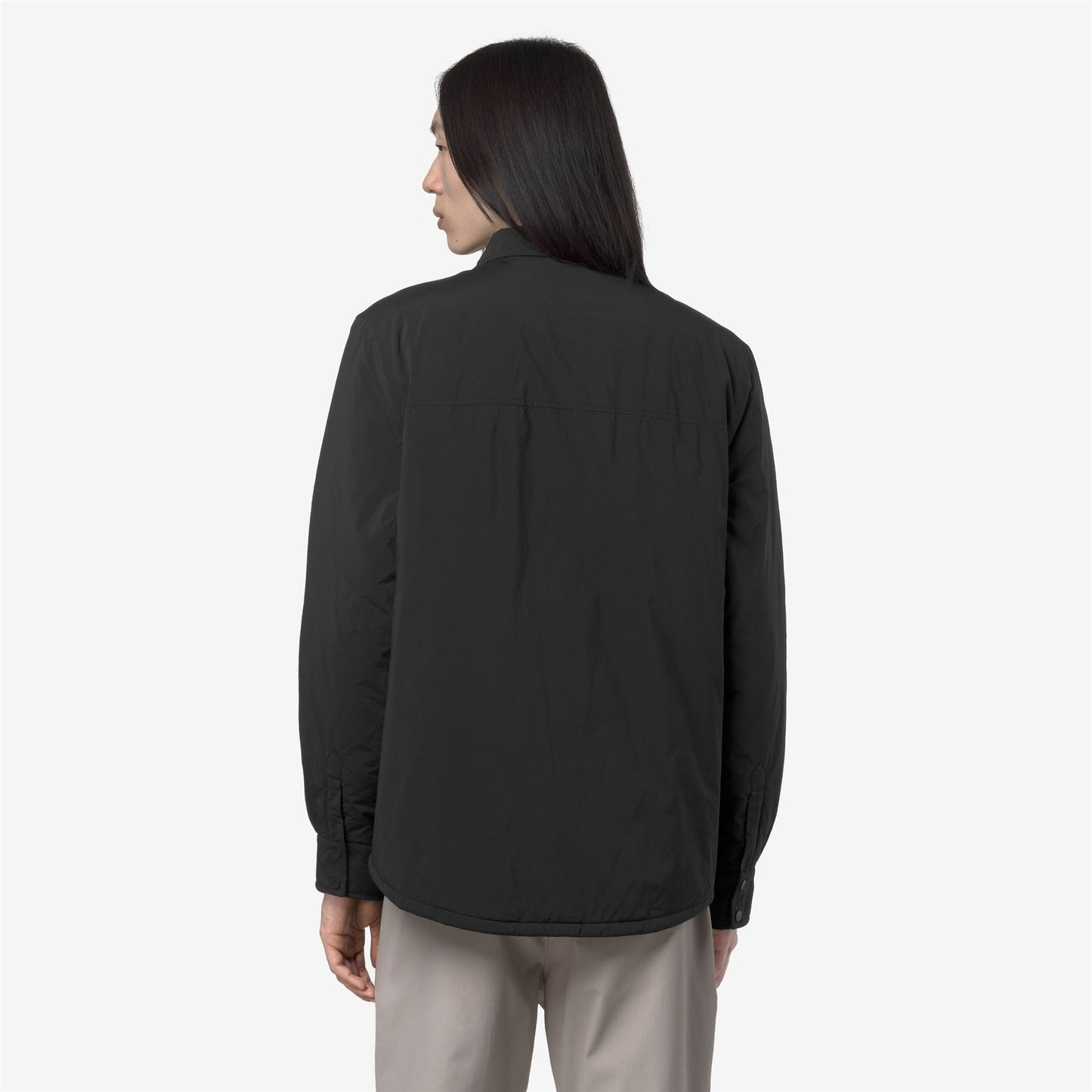 K-WAY Men's Jacket UMBERT PLAIN WARM K2136JW Black Pure USY