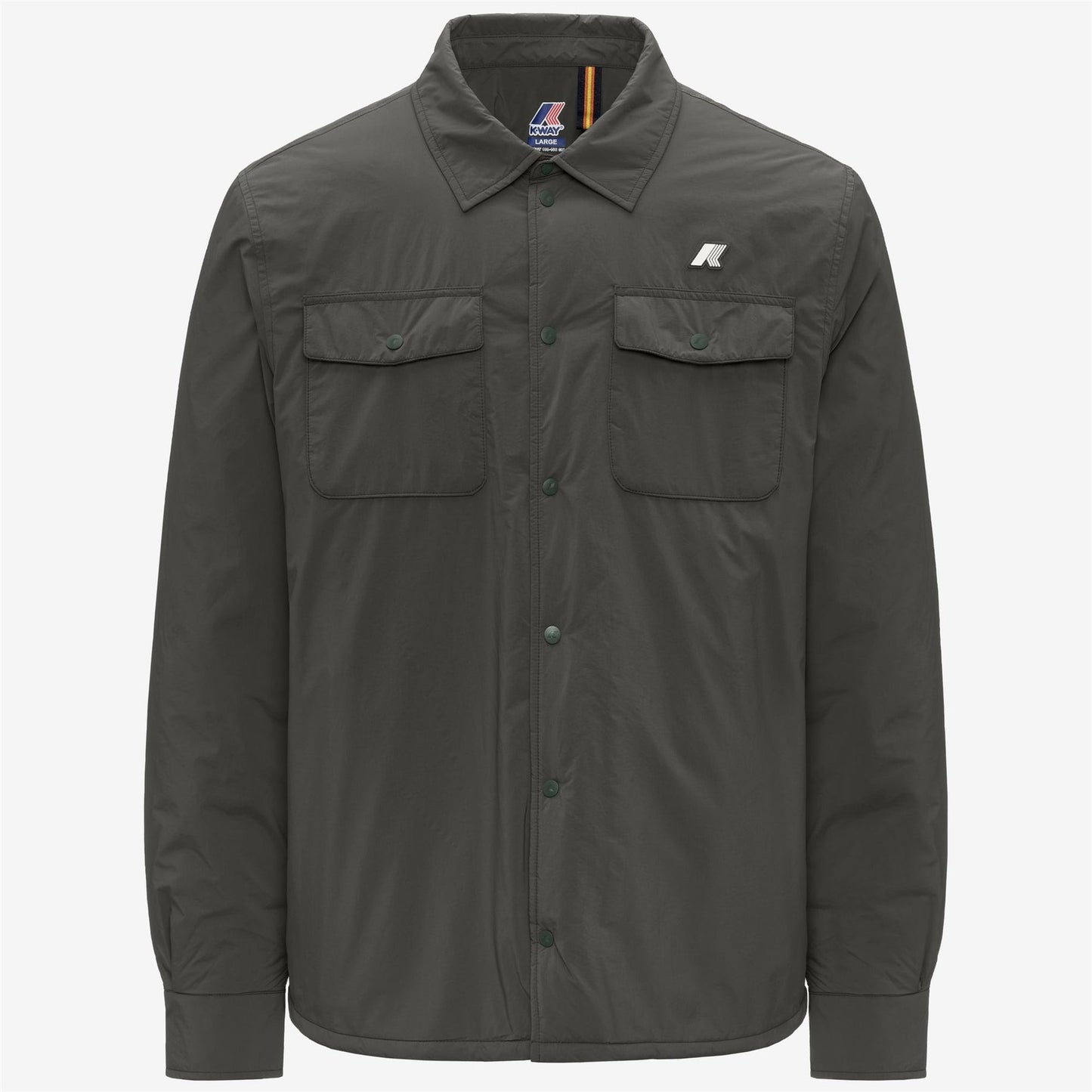 K-WAY Giacca Uomo UMBERT PLAIN WARM K2136JW Green Blackish WMR