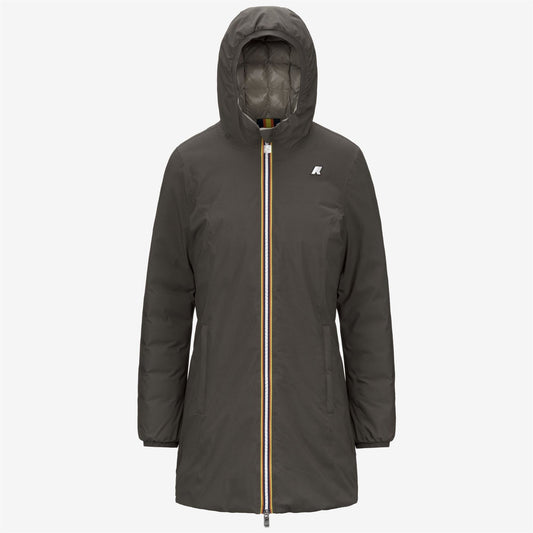 K-WAY Giaccone Donna DENISE ST THERMO DOUBLE K8134CW Black Olive Green Oak B42