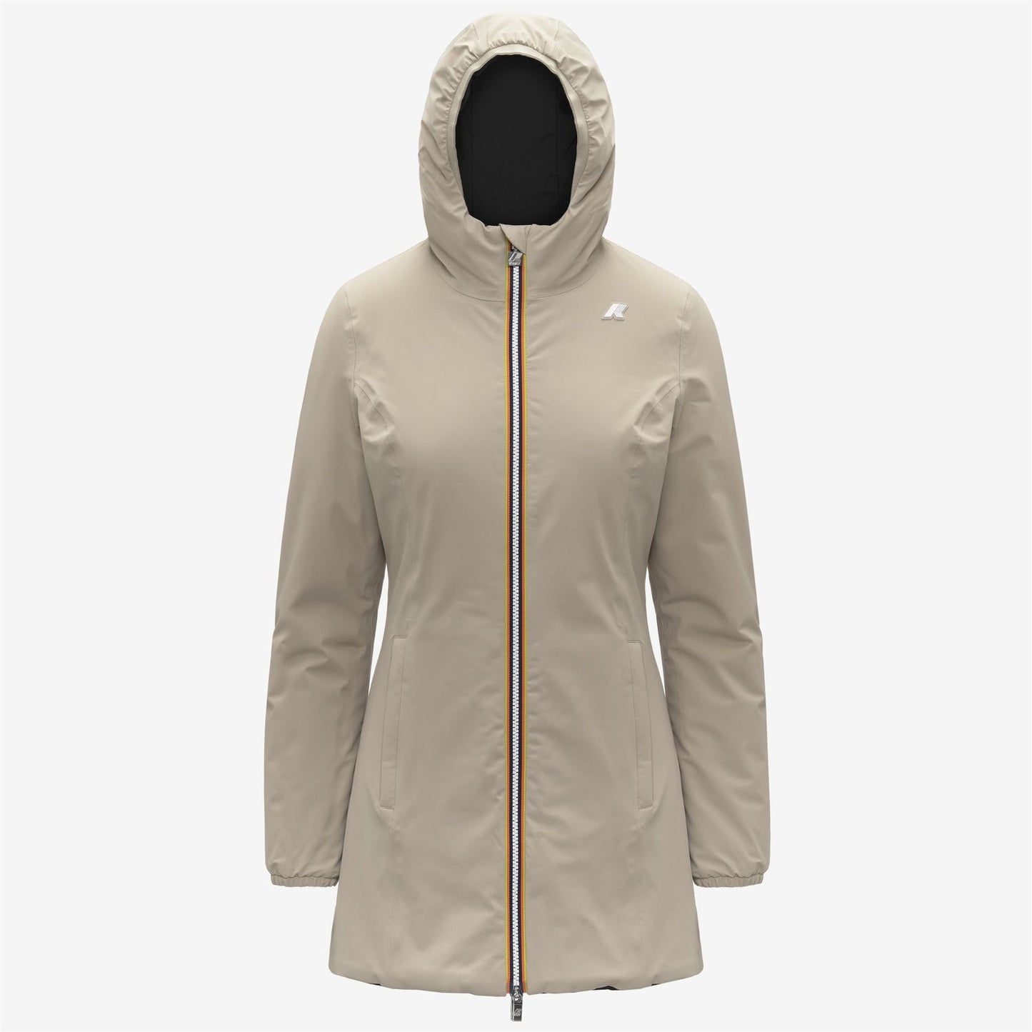 K-WAY Women's Jacket DENISE ST WARM DOUBLE K6128UW Beige Cashmere Black Pure BCF