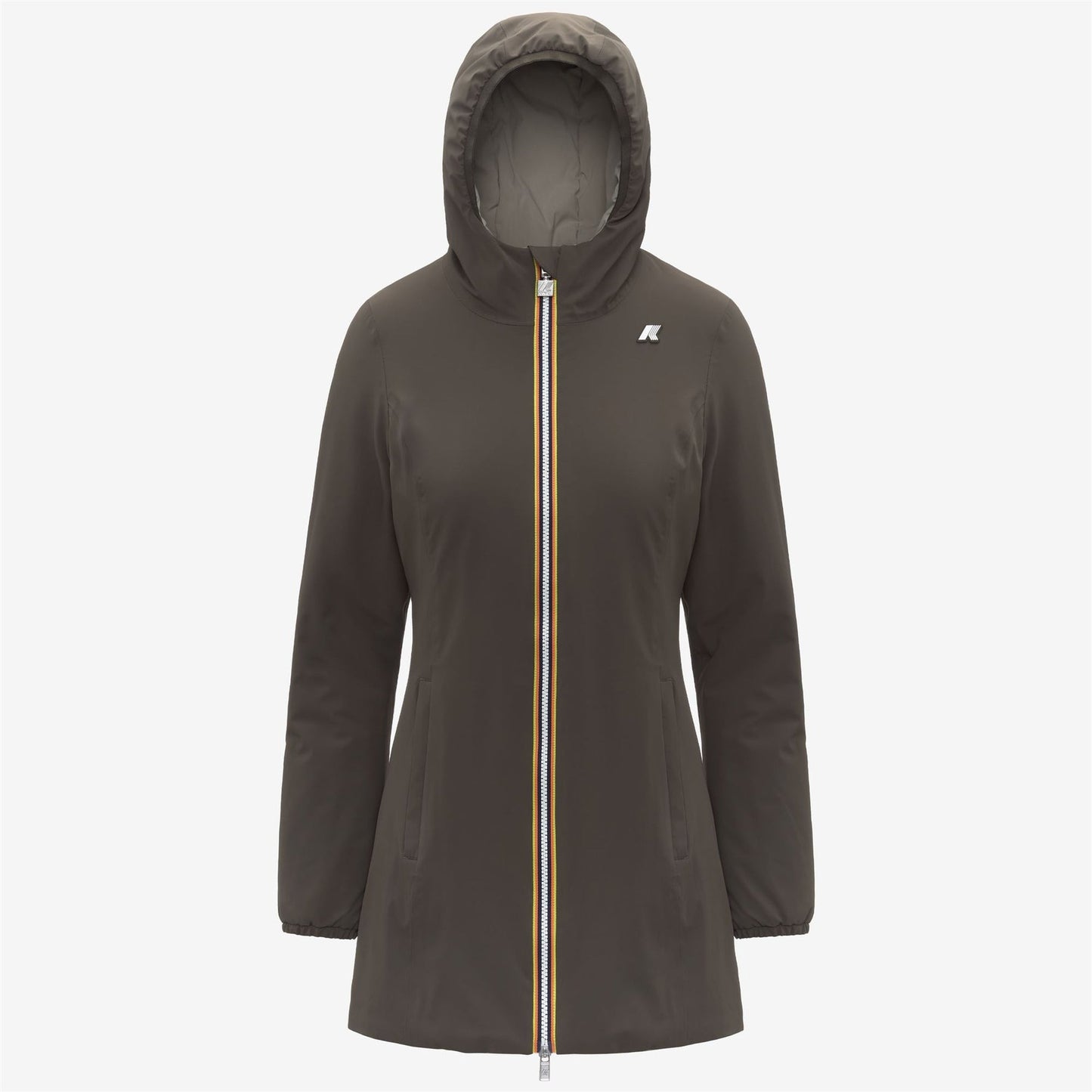 K-WAY Women's Jacket DENISE ST WARM DOUBLE K6128UW Black Olive Green Oak B42