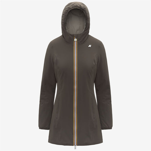 K-WAY Giaccone Donna DENISE ST WARM DOUBLE K6128UW Black Olive Green Oak B42