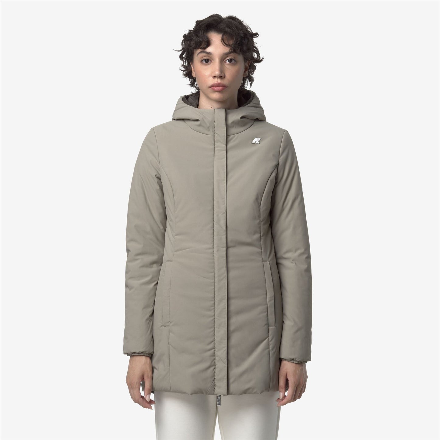 K-WAY Women's Jacket DENISE ST WARM DOUBLE K6128UW Black Olive Green Oak B42