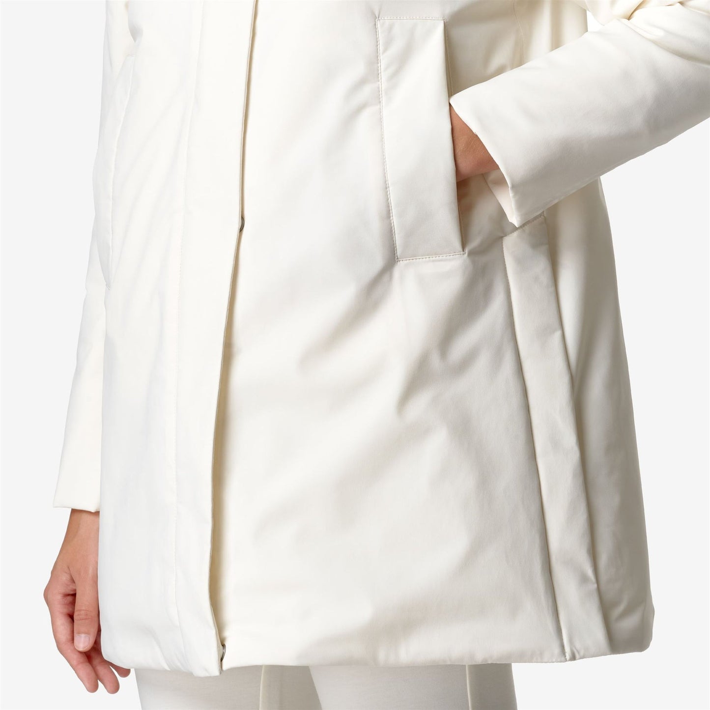 K-WAY Women's Jacket MARLA ST WARM K7125LW White Gardenia X42