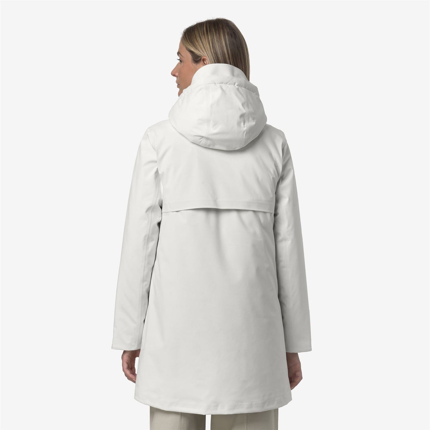 K-WAY Women's Jacket MATHIEL BONDED PADDED K5136DW WHITE GARDENIA COMBO B2Z