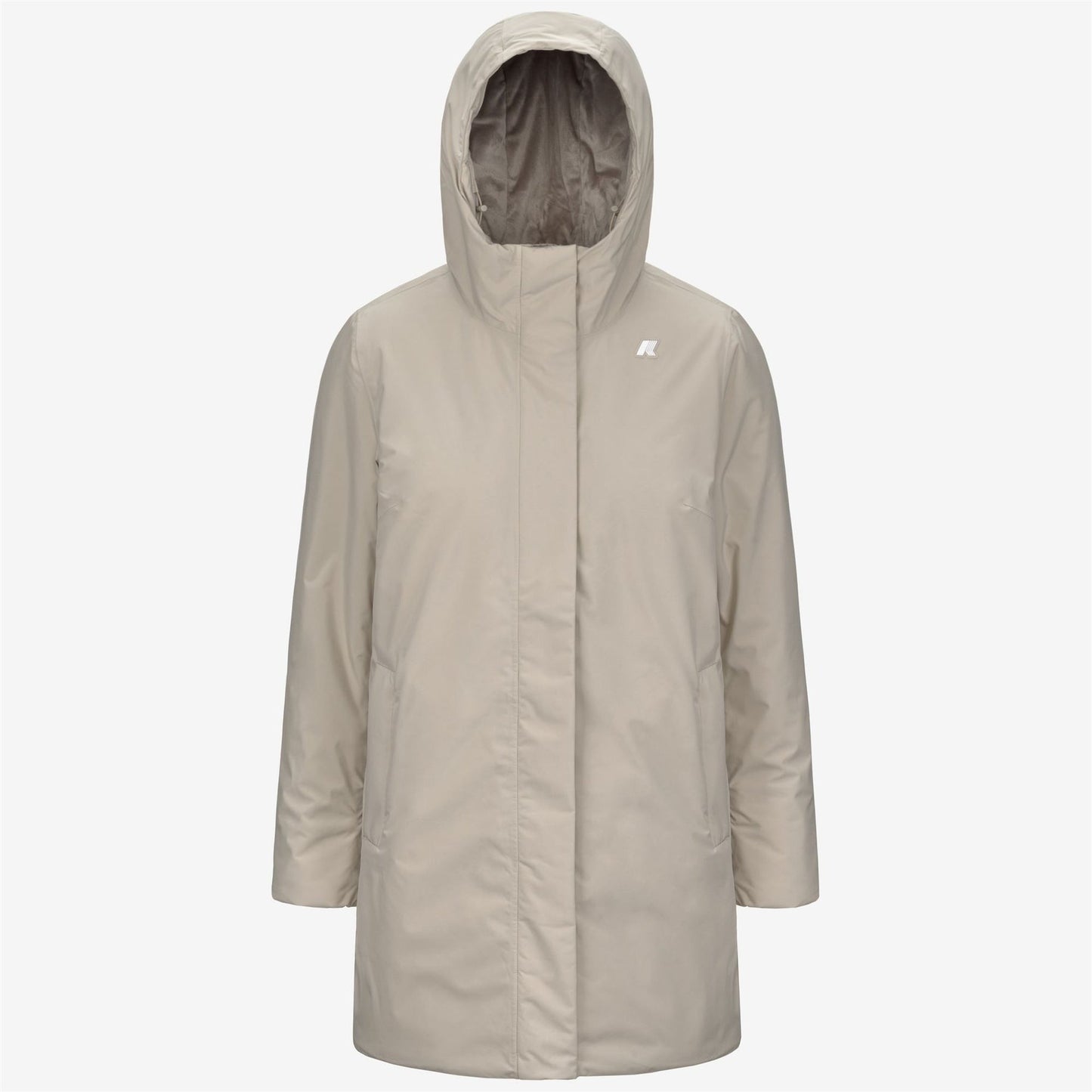 K-WAY Giaccone Donna SOPHIE SOFT TOUCH MARMOTTA K71326W Beige Cashmere Grey Goat B2X