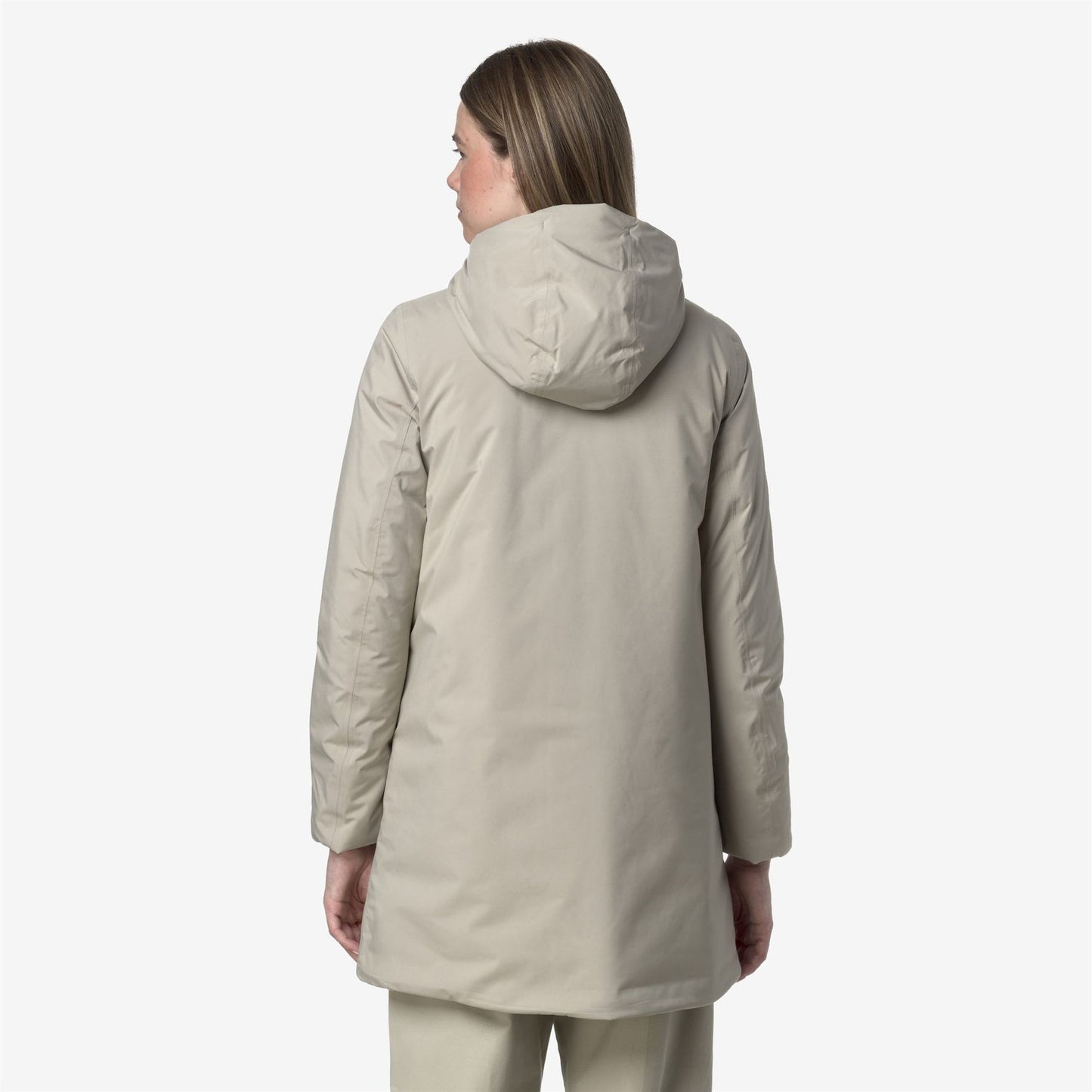 K-WAY Giaccone Donna SOPHIE SOFT TOUCH MARMOTTA K71326W Beige Cashmere Grey Goat B2X