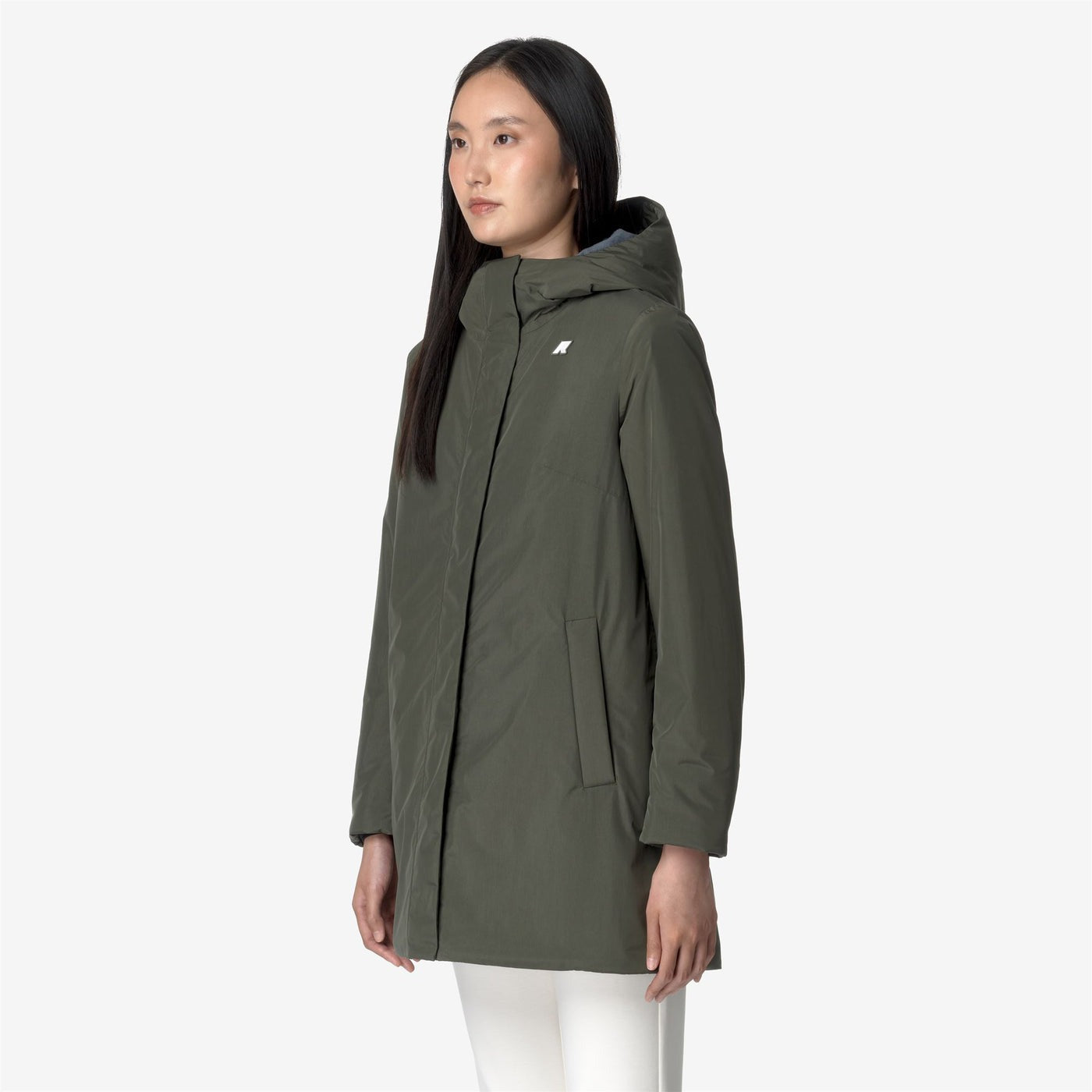 K-WAY Giaccone Donna SOPHIE SOFT TOUCH MARMOTTA K71326W Green B Blue A AL7