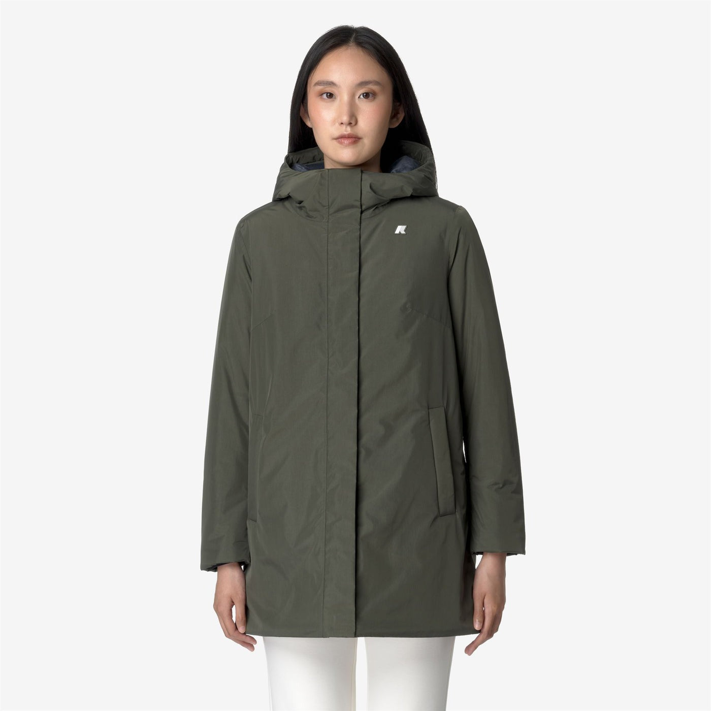 K-WAY Giaccone Donna SOPHIE SOFT TOUCH MARMOTTA K71326W Green B Blue A AL7