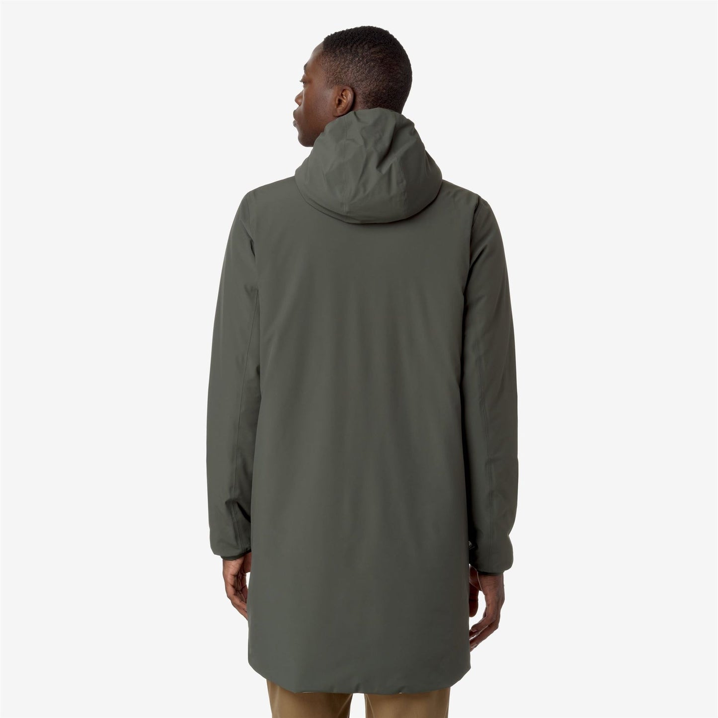 K-WAY Giaccone Uomo JACOB ST WARM REVERSIBLE K6128WW GREEN B BEIGE G ASB