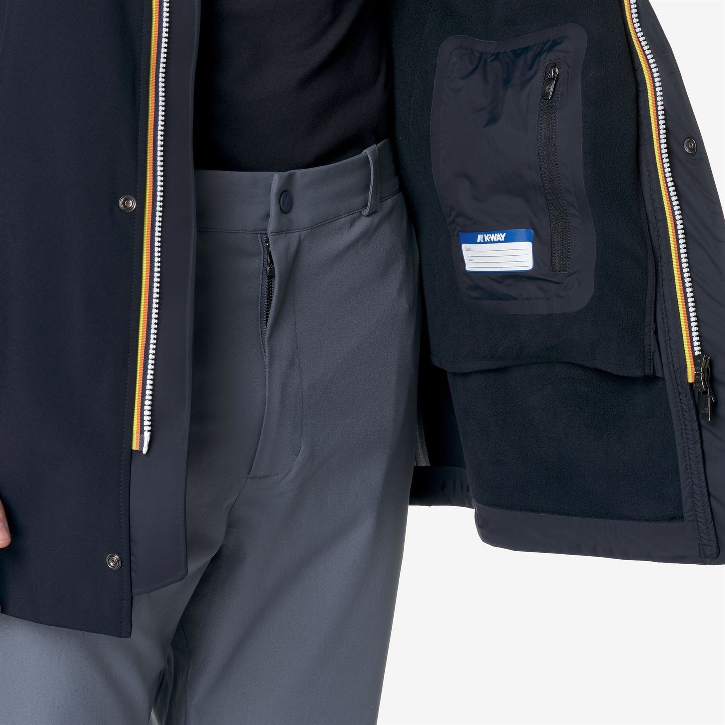 K-WAY Giaccone Uomo MARLYN BONDED K7126UW BLUE DEPTH-BLUE DEPT A2B