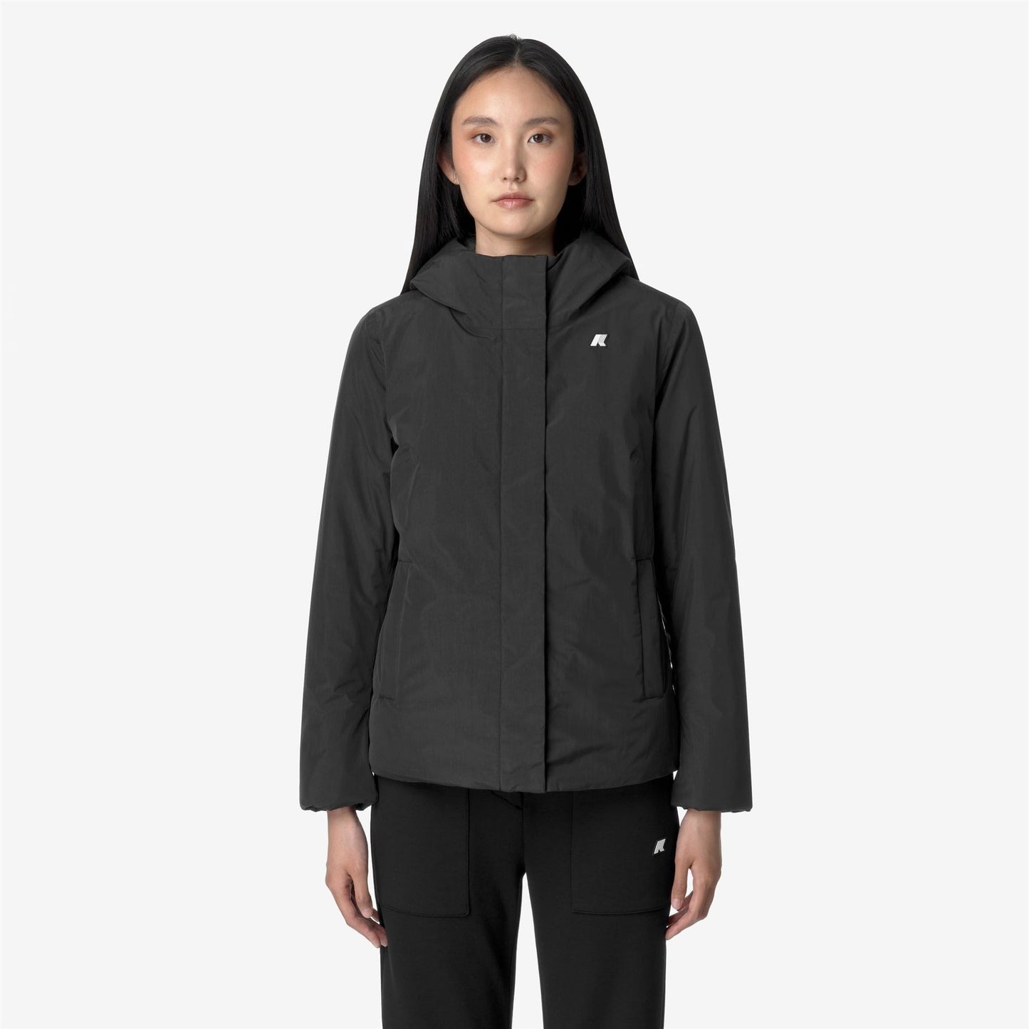 K-WAY Women's Jacket LIL SOFT TOUCH MARMOTTA K71324W Black P-Blue A AL8