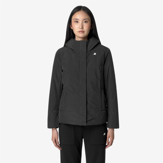 K-WAY Giubbino Donna LIL SOFT TOUCH MARMOTTA K71324W Black P-Blue A AL8