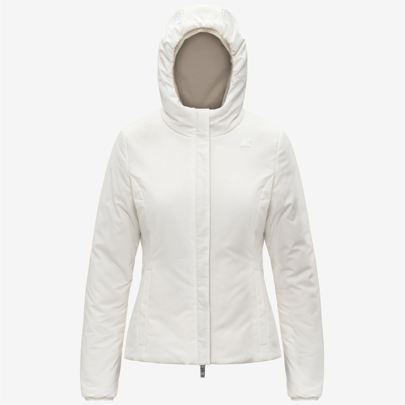 K-WAY Giubbino Donna LILY ST WARM DOUBLE K6128TW Beige Cashmere White Gardenia BBA
