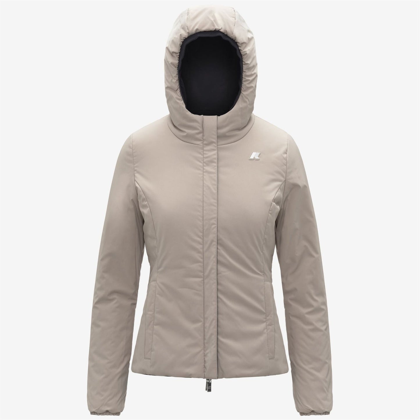 K-WAY Women's Jacket LILY ST WARM DOUBLE K6128TW Black Pure Beige Cashmere BC9