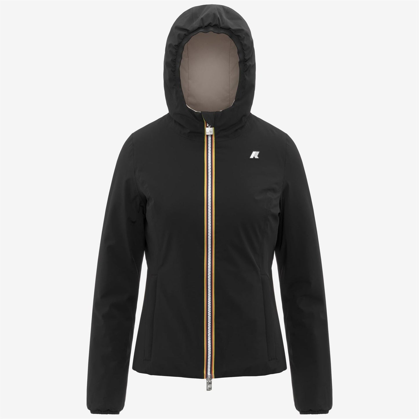 K-WAY Women's Jacket LILY ST WARM DOUBLE K6128TW Black Pure Beige Cashmere BC9