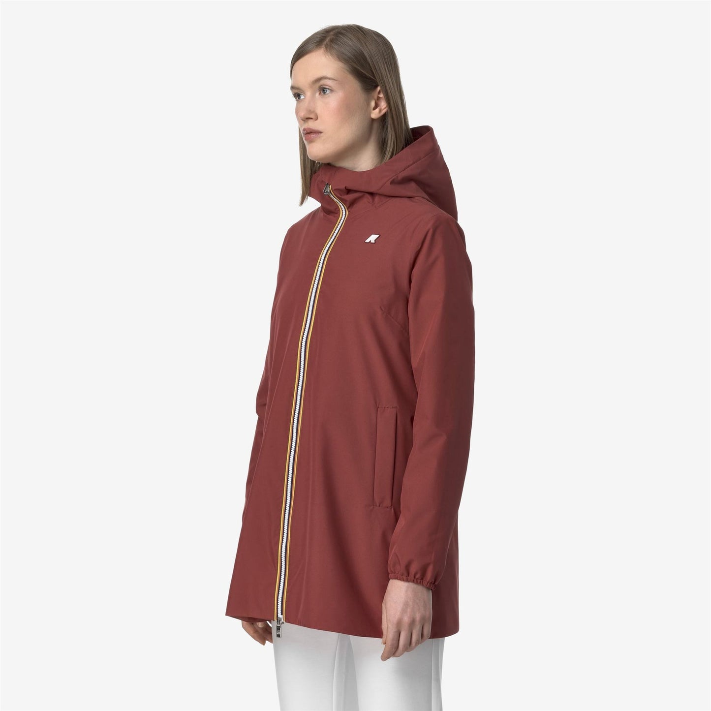 K-WAY Giubbino Donna SOPHIE STRETCH POLY JERSEY K8133YW Red Brownish WNM