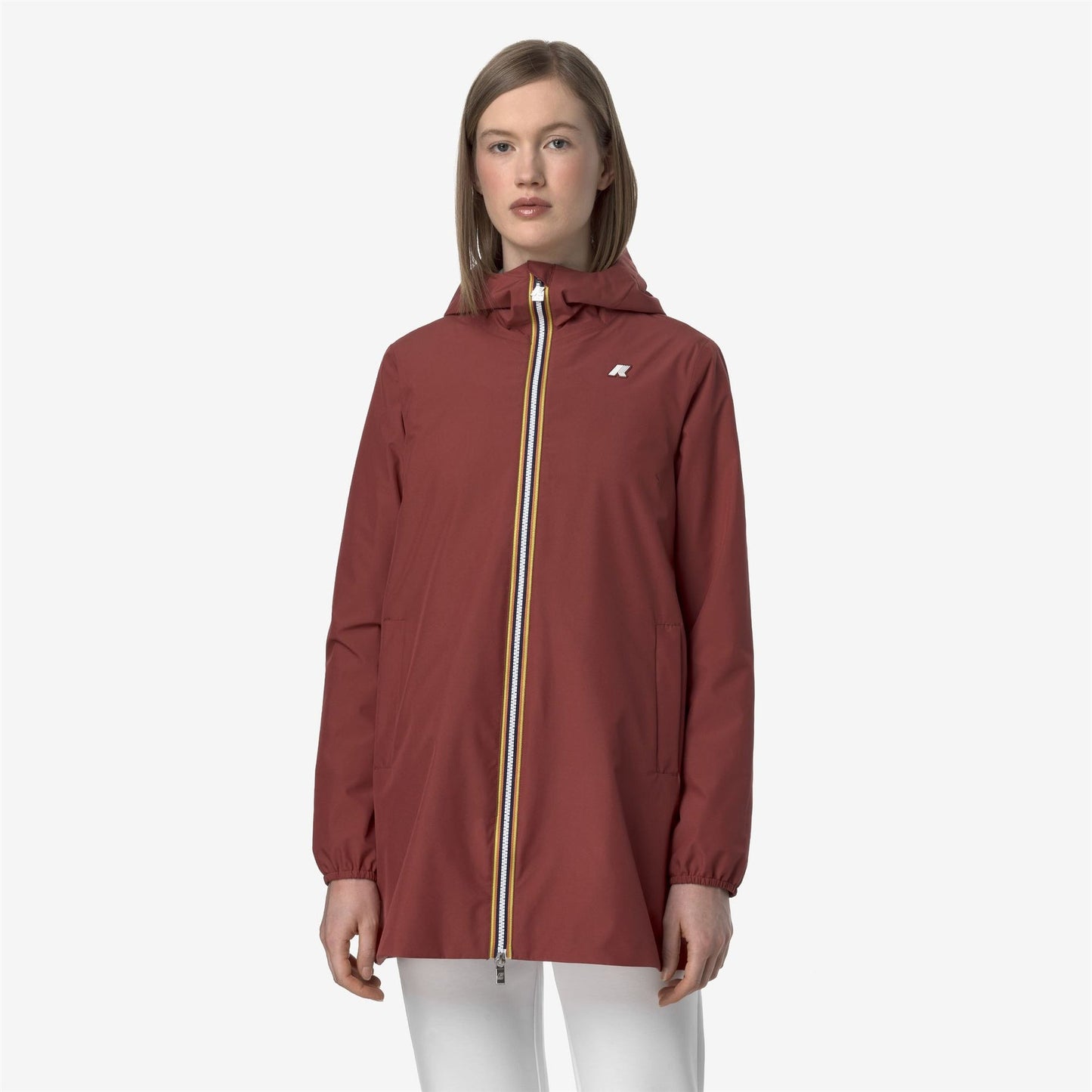 K-WAY Giubbino Donna SOPHIE STRETCH POLY JERSEY K8133YW Red Brownish WNM