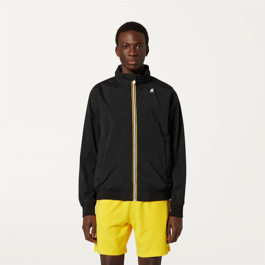 K-WAY Giubbino Uomo AMAURY STRETCH NYLON JERSEY K2121PW Black Pure USY