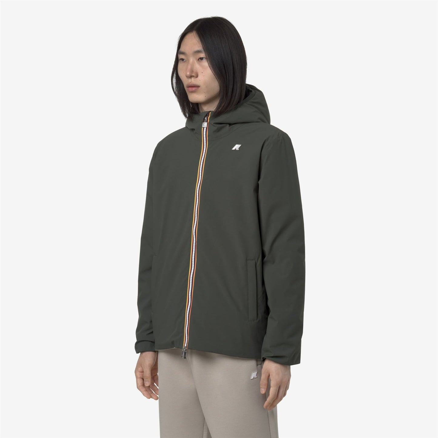 K-WAY Giubbino Uomo JACK ST WARM DOUBLE K6128VW Green Blackish Green Oak B2P