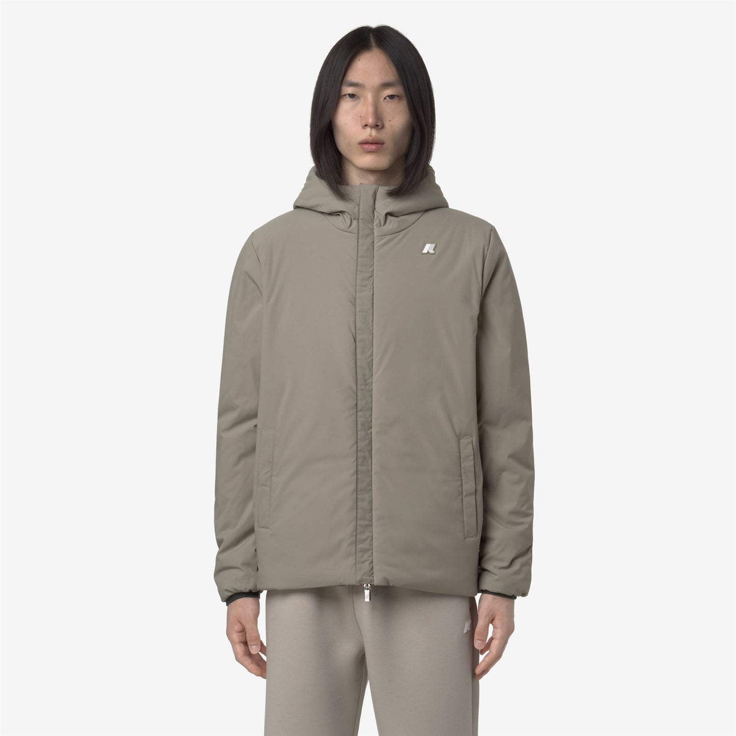 K-WAY Giubbino Uomo JACK ST WARM DOUBLE K6128VW Green Blackish Green Oak B2P
