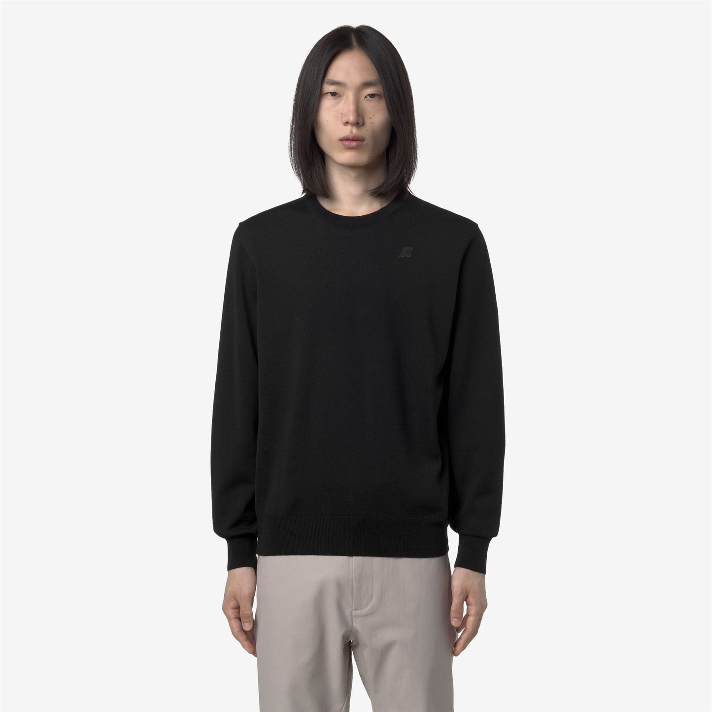 K-WAY Maglia Uomo SEBASTIEN MERINO K2142EW Black Pure USY