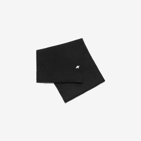 K-WAY Sciarpa Uomo ETIENNE CARDIGAN STITCH WOOL K4136FW BLACK PURE MELANGE AZ3