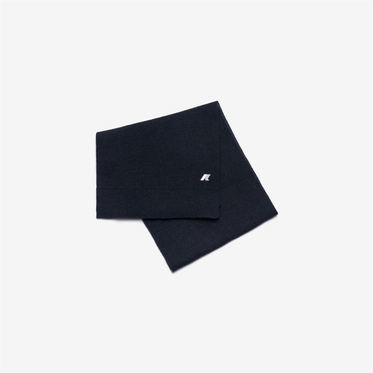 K-WAY Sciarpa Uomo ETIENNE CARDIGAN STITCH WOOL K4136FW BLUE DEPTH MELANGE AZ2