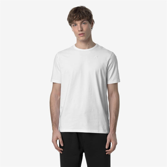 K-WAY T-Shirt Uomo ADAME LIGHT STRETCH JERSEY K71349W White 001