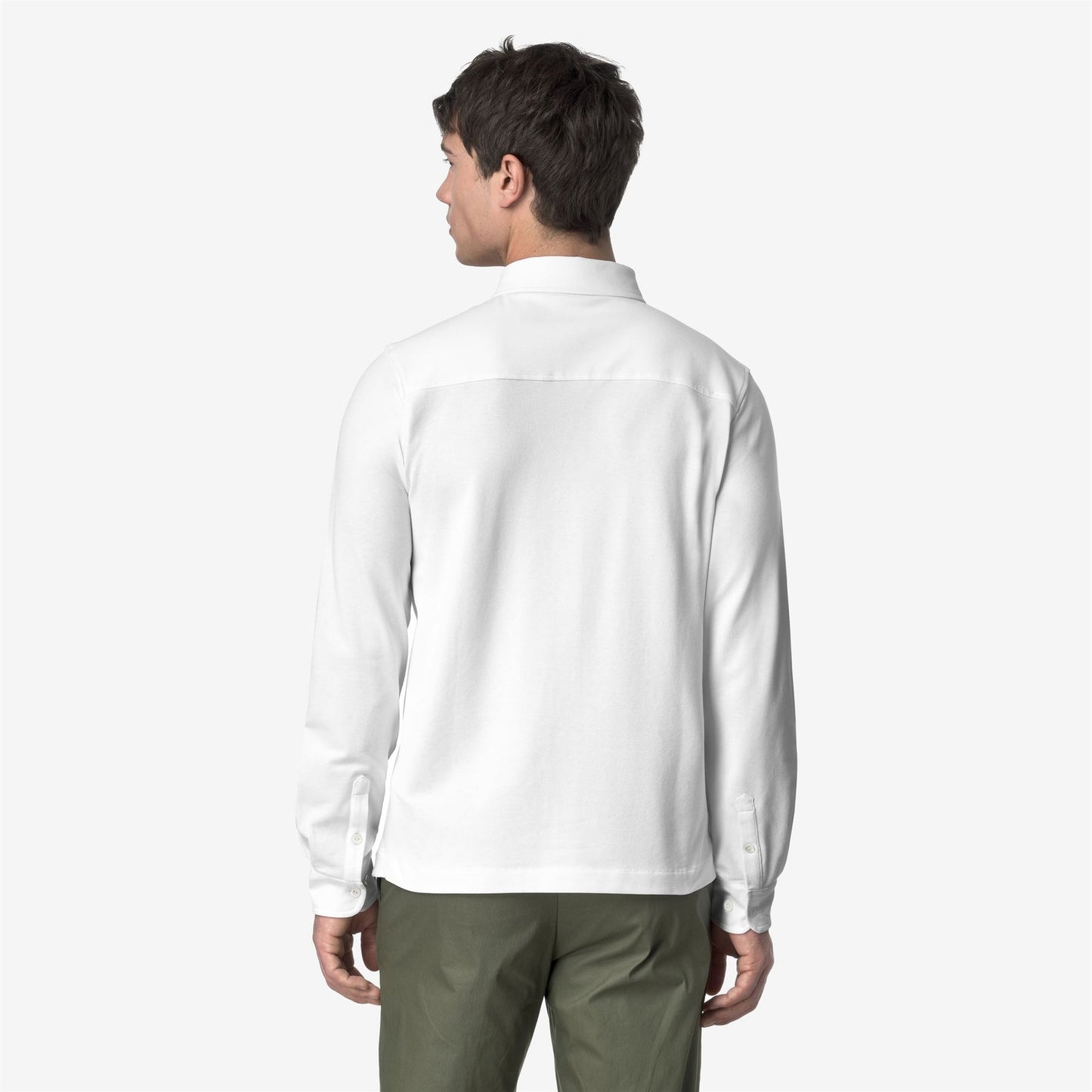 K-WAY Camicia Uomo TIMOTHEE PIQUE SLIM K21425W White 001