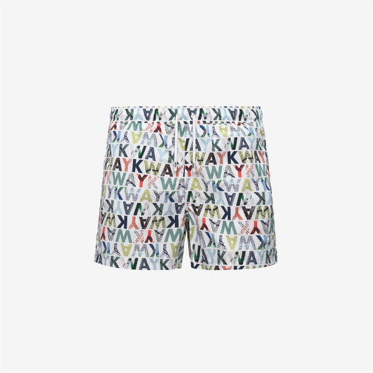 K-WAY Costume Boxer HAZEL GRAPHIC BEACH K2158GW Graphic Lettering C12