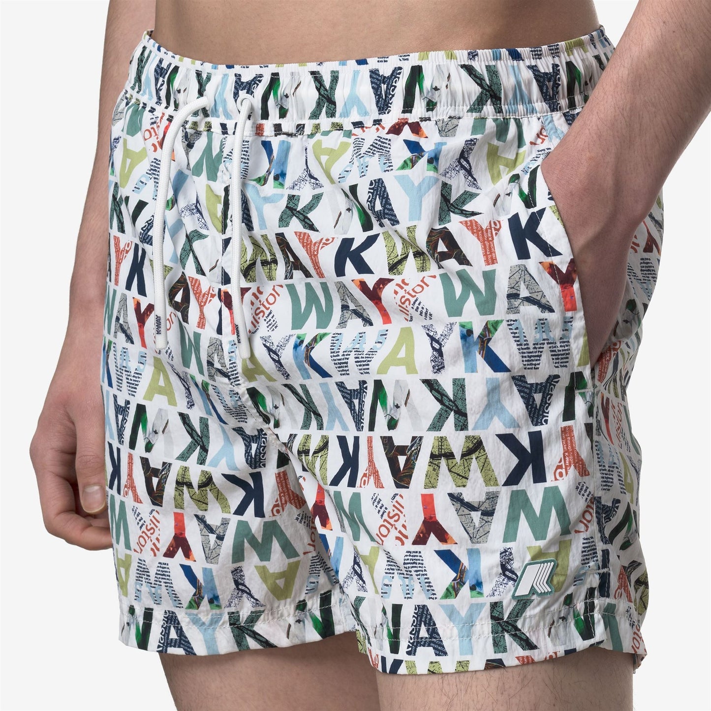K-WAY Costume Boxer HAZEL GRAPHIC BEACH K2158GW Graphic Lettering C12