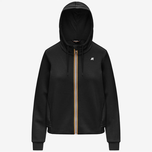 K-WAY Felpa Donna DEVA LIGHT SPACER K31453W Black Pure USY