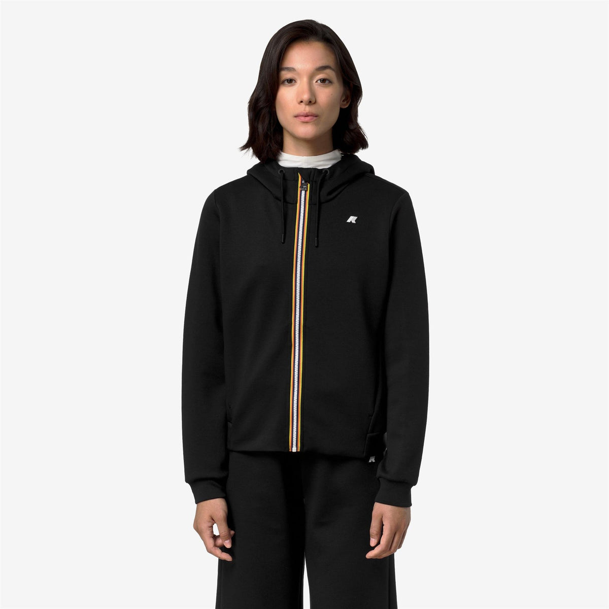 K-WAY Felpa Donna DEVA LIGHT SPACER K31453W Black Pure USY