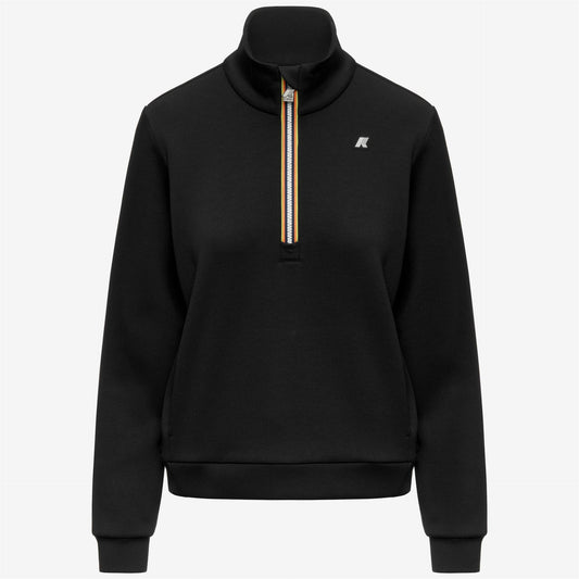 K-WAY Felpa Donna LOWENA LIGHT SPACER K3151EW Black Pure USY